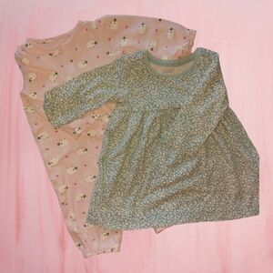 3-6M Baby Girl Soft Dress and Romper